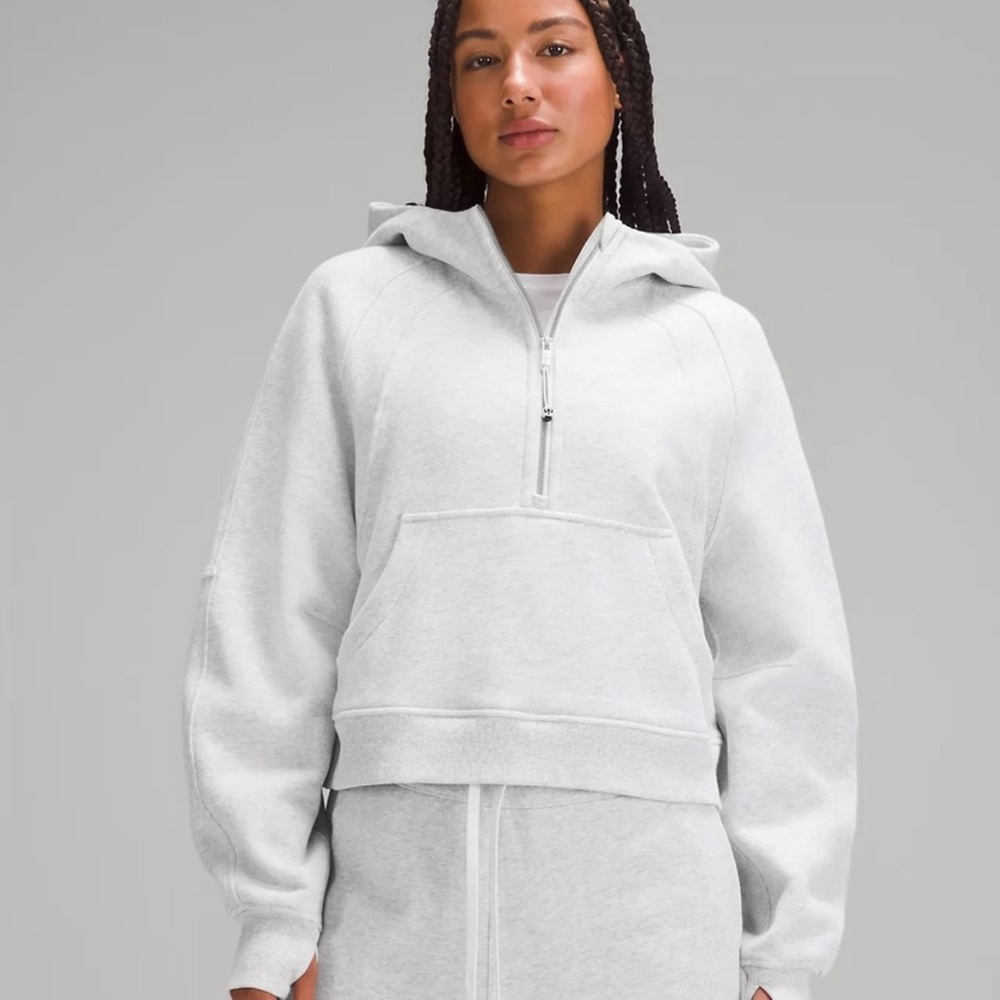 Lululemon Women’s Scuba Half Zip Hoodie Heather Grey